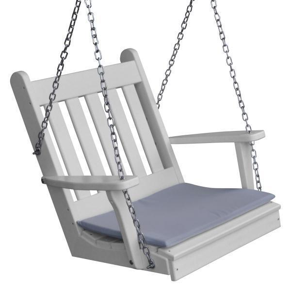 A & L Furniture A & L Furniture Poly Traditional English Chair Swing White Swing 931-White