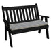 A & L Furniture A & L Furniture Poly Traditional English Garden Bench 4ft / Black Bench 850-4FT-Black