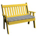 A & L Furniture A & L Furniture Poly Traditional English Garden Bench 4ft / Lemon Yellow Bench 850-4FT-Lemon Yellow