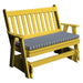 A & L Furniture A & L Furniture Poly Traditional English Glider 4ft / Lemon Yellow Glider 870-4FT-Lemon Yellow