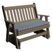 A & L Furniture A & L Furniture Poly Traditional English Glider 4ft / Weathered Wood Glider 870-4FT-Weathered Wood