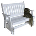 A & L Furniture A & L Furniture Poly Traditional English Glider 4ft / White Glider 870-4FT-White