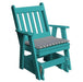 A & L Furniture A & L Furniture Poly Traditional English Gliding Chair Aruba Blue Glider 921-Aruba Blue