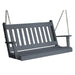 A & L Furniture A & L Furniture Poly Traditional English Swing 4ft / Dark Gray Swing 860-4FT-Dark Gray