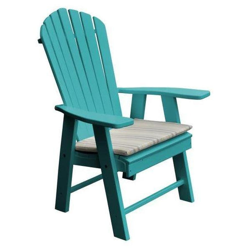 A & L Furniture A & L Furniture Poly Upright Adirondack Chair Aruba Blue Chair 882-Aruba Blue