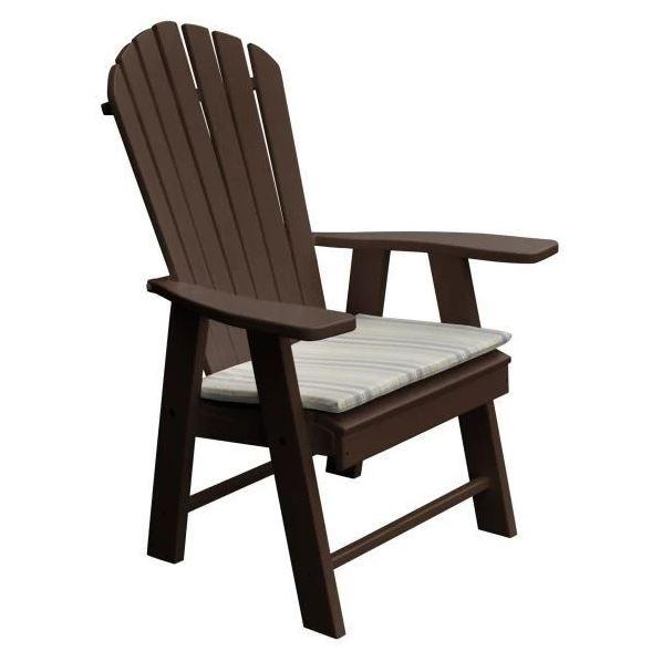 A & L Furniture A & L Furniture Poly Upright Adirondack Chair Tudor Brown Chair 882-Tudor Brown