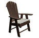 A & L Furniture A & L Furniture Poly Upright Adirondack Chair Tudor Brown Chair 882-Tudor Brown