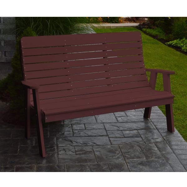 A & L Furniture A & L Furniture Poly Winston Garden Bench 4ft / Cherrywood Bench 852-4FT-Cherrywood