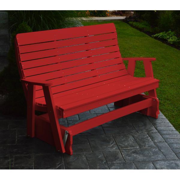 A & L Furniture A & L Furniture Poly Winston Glider 4ft / Bright Red Glider 872-4FT-Bright Red