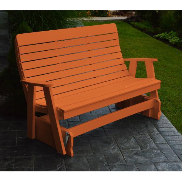 A & L Furniture A & L Furniture Poly Winston Glider 4ft / Orange Glider 872-4FT-Orange