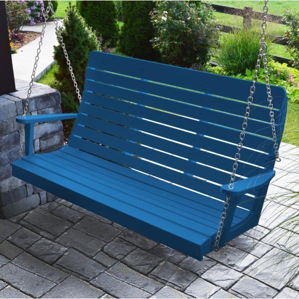 A & L Furniture A & L Furniture Poly Winston Swing 4ft / Blue Swing 862-4FT-Blue