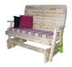 A & L Furniture A & L Furniture Pressure Treated Pine Highback Glider 4FT / Cedar Glider 772PT-4FT-Cedar