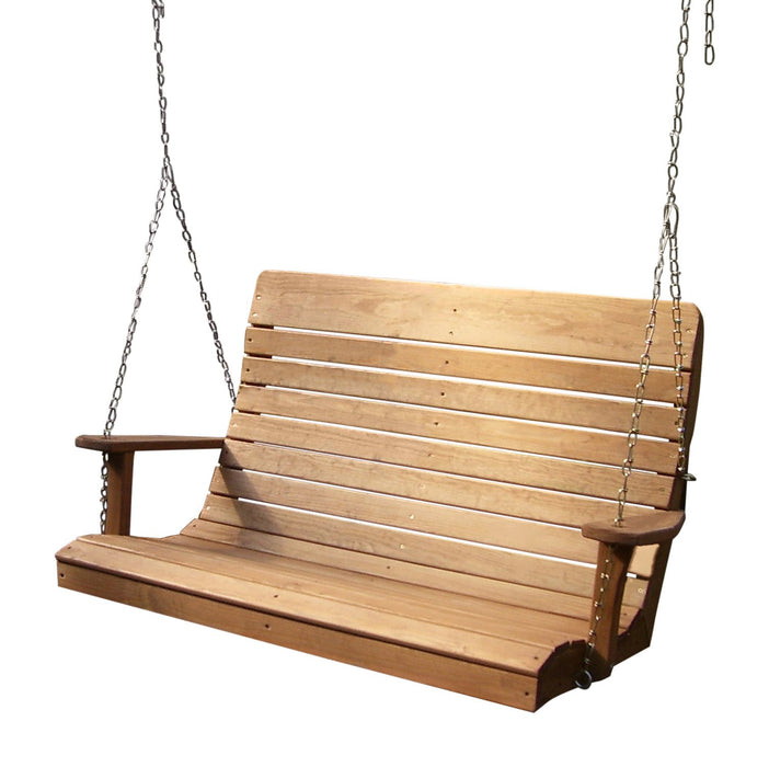 A & L Furniture A & L Furniture Pressure Treated Pine Highback Porch Swing Swing