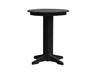A & L Furniture A & L Furniture Round Bar Table- Specify for FREE 2" Umbrella Hole 33 Inch / Black Bar Table 4180-Black
