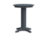 A & L Furniture A & L Furniture Round Bar Table- Specify for FREE 2" Umbrella Hole 33 Inch / Dark Gray Bar Table 4180-DarkGray
