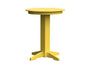 A & L Furniture A & L Furniture Round Bar Table- Specify for FREE 2" Umbrella Hole 33 Inch / Lemon Yellow Bar Table 4180-LemonYellow