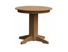 A & L Furniture A & L Furniture Round Dining Table- Specify for FREE 2" Umbrella Hole 33 Inch / Cedar Dining Table 4140-Cedar