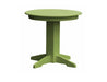 A & L Furniture A & L Furniture Round Dining Table- Specify for FREE 2" Umbrella Hole 33 Inch / Tropical Lime Dining Table 4140-TropicalLime