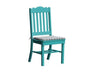 A & L Furniture A & L Furniture Royal Dining Chair Aruba Blue Dining Chair 4102-ArubaBlue