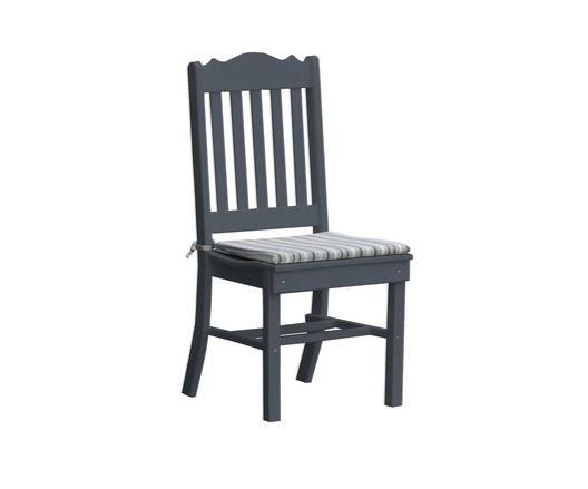 A & L Furniture A & L Furniture Royal Dining Chair Dark Gray Dining Chair 4102-DarkGray