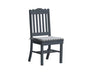A & L Furniture A & L Furniture Royal Dining Chair Dark Gray Dining Chair 4102-DarkGray