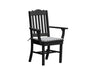 A & L Furniture A & L Furniture Royal Dining Chair w/ Arms Black Dining Chair 4112-Black