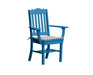 A & L Furniture A & L Furniture Royal Dining Chair w/ Arms Blue Dining Chair 4112-Blue