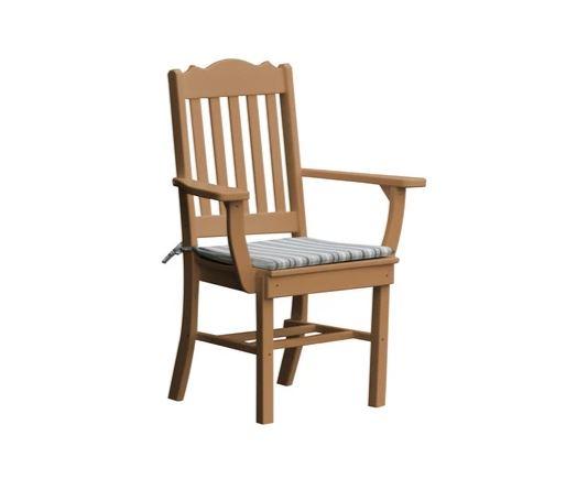 A & L Furniture A & L Furniture Royal Dining Chair w/ Arms Cedar Dining Chair 4112-Cedar