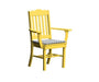 A & L Furniture A & L Furniture Royal Dining Chair w/ Arms Lemon Yellow Dining Chair 4112-LemonYellow