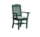 A & L Furniture A & L Furniture Royal Dining Chair w/ Arms Turf Green Dining Chair 4112-TurfGreen