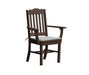 A & L Furniture A & L Furniture Royal Dining Chair w/ Arms Weathered Wood Dining Chair 4112-WeatheredWood