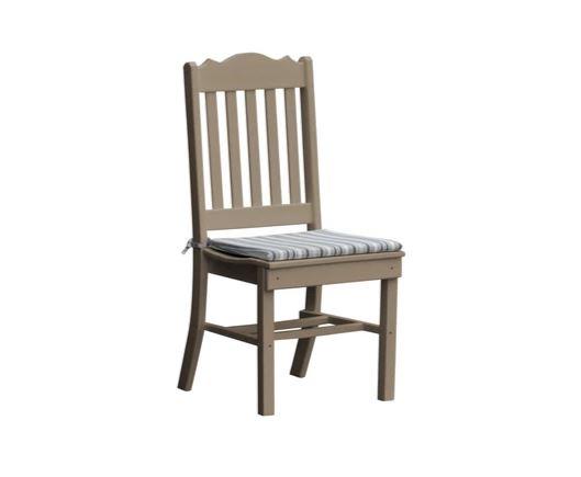 A & L Furniture A & L Furniture Royal Dining Chair Weathered Wood Dining Chair 4102-WeatheredWood