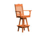 A & L Furniture A & L Furniture Royal Swivel Bar Chair w/ Arms Orange Dining Chair 4122-Orange