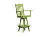 A & L Furniture A & L Furniture Royal Swivel Bar Chair w/ Arms Tropical Lime Dining Chair 4122-TropicalLime