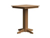 A & L Furniture A & L Furniture Square Bar Table- Specify for FREE 2" Umbrella Hole 33 Inch / Cedar Bar Table 4190-Cedar