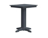 A & L Furniture A & L Furniture Square Bar Table- Specify for FREE 2" Umbrella Hole 33 Inch / Dark Gray Bar Table 4190-DarkGray