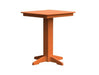 A & L Furniture A & L Furniture Square Bar Table- Specify for FREE 2" Umbrella Hole 33 Inch / Orange Bar Table 4190-Orange