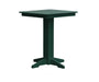 A & L Furniture A & L Furniture Square Bar Table- Specify for FREE 2" Umbrella Hole 33 Inch / Turf Green Bar Table 4190-TurfGreen