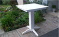 A & L Furniture A & L Furniture Square Bar Table- Specify for FREE 2" Umbrella Hole 33 Inch / White Bar Table 4190-White