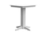 A & L Furniture A & L Furniture Square Bar Table- Specify for FREE 2" Umbrella Hole 44 Inch / White Bar Table 4191-White
