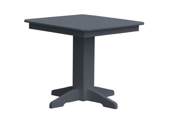 A & L Furniture A & L Furniture Square Dining Table- Specify for FREE 2" Umbrella Hole 33 Inch / Dark Gray Dining Table 4150-DarkGray