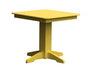 A & L Furniture A & L Furniture Square Dining Table- Specify for FREE 2" Umbrella Hole 33 Inch / Lemon Yellow Dining Table 4150-LemonYellow