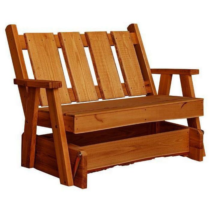 A & L Furniture A & L Furniture Timberland Garden Bench 4ft / Cedar Stain Garden Bench 8164L-4FT-CS