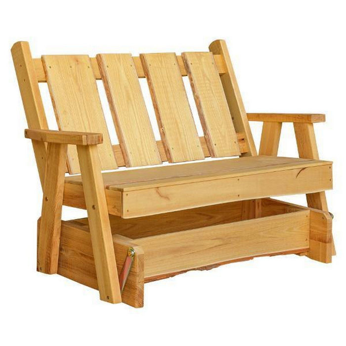 A & L Furniture A & L Furniture Timberland Garden Bench 4ft / Natural Stain Garden Bench 8164L-4FT-NS