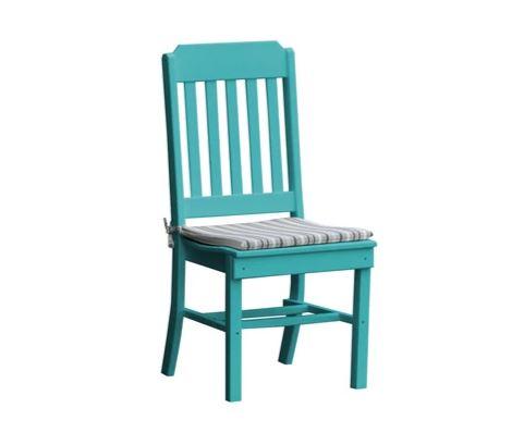 A & L Furniture A & L Furniture Traditional Dining Chair Aruba Blue Dining Chair 4101-ArubaBlue