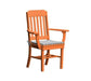 A & L Furniture A & L Furniture Traditional Dining Chair w/ Arms Bright Red Dining Chair 4111-BrightRed