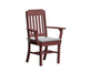 A & L Furniture A & L Furniture Traditional Dining Chair w/ Arms Cherry Wood Dining Chair 4111-CherryWood