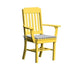 A & L Furniture A & L Furniture Traditional Dining Chair w/ Arms Lemon Yellow Dining Chair 4111-LemonYellow