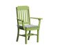 A & L Furniture A & L Furniture Traditional Dining Chair w/ Arms Tropical Lime Dining Chair 4111-TropicalLime