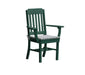 A & L Furniture A & L Furniture Traditional Dining Chair w/ Arms Turf Green Dining Chair 4111-TurfGreen